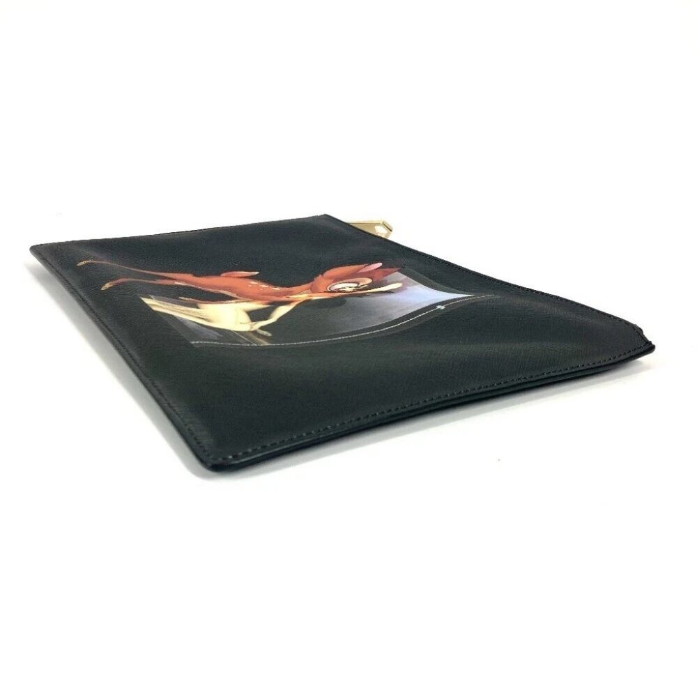 GIVENCHY Disney collaboration DISNEY Bambi pouch bag Clutch bag PVC Black - Picture 8 of 14